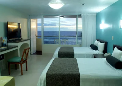 Habitación Estándar con Vista al Mar hotel familiar en el malecón de Mazatlán Don Pelayo