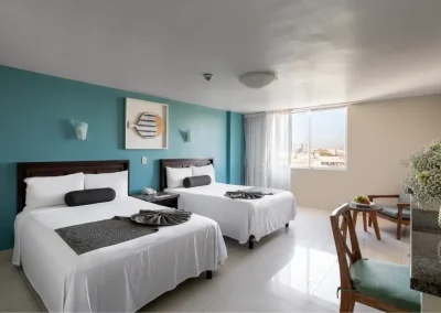 Habitación Estándar con vista a la laguna hotel familiar en el malecón de Mazatlán Don Pelayo