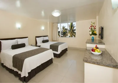 Habitación Estándar con vista a la laguna hotel familiar en el malecón de Mazatlán Don Pelayo