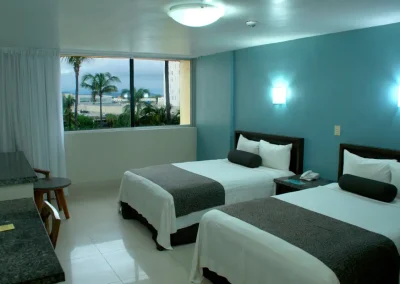 Habitación Estándar con vista a la laguna hotel familiar en el malecón de Mazatlán Don Pelayo