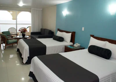 Habitación Junior Suite con Vista al Mar hotel familiar en el malecón de Mazatlán Don Pelayo
